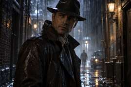 Rainy noir detective base frame
